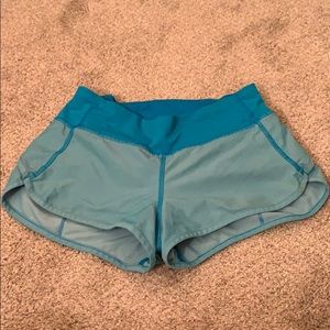 Turquoise Blue Lululemon Shorts
